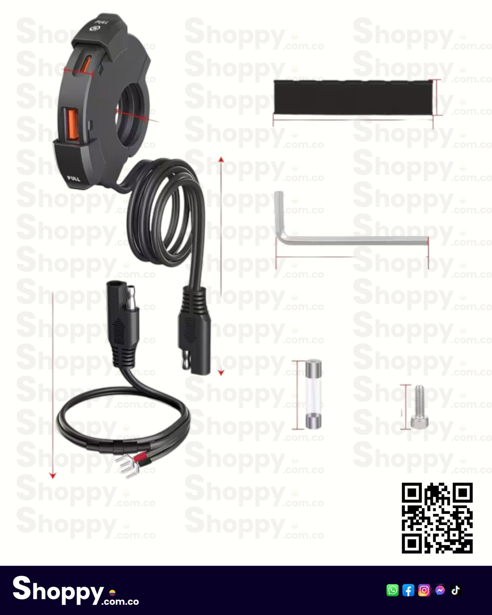 cargador usb dual universal para motocicleta cargador usb dual universal para motocicleta