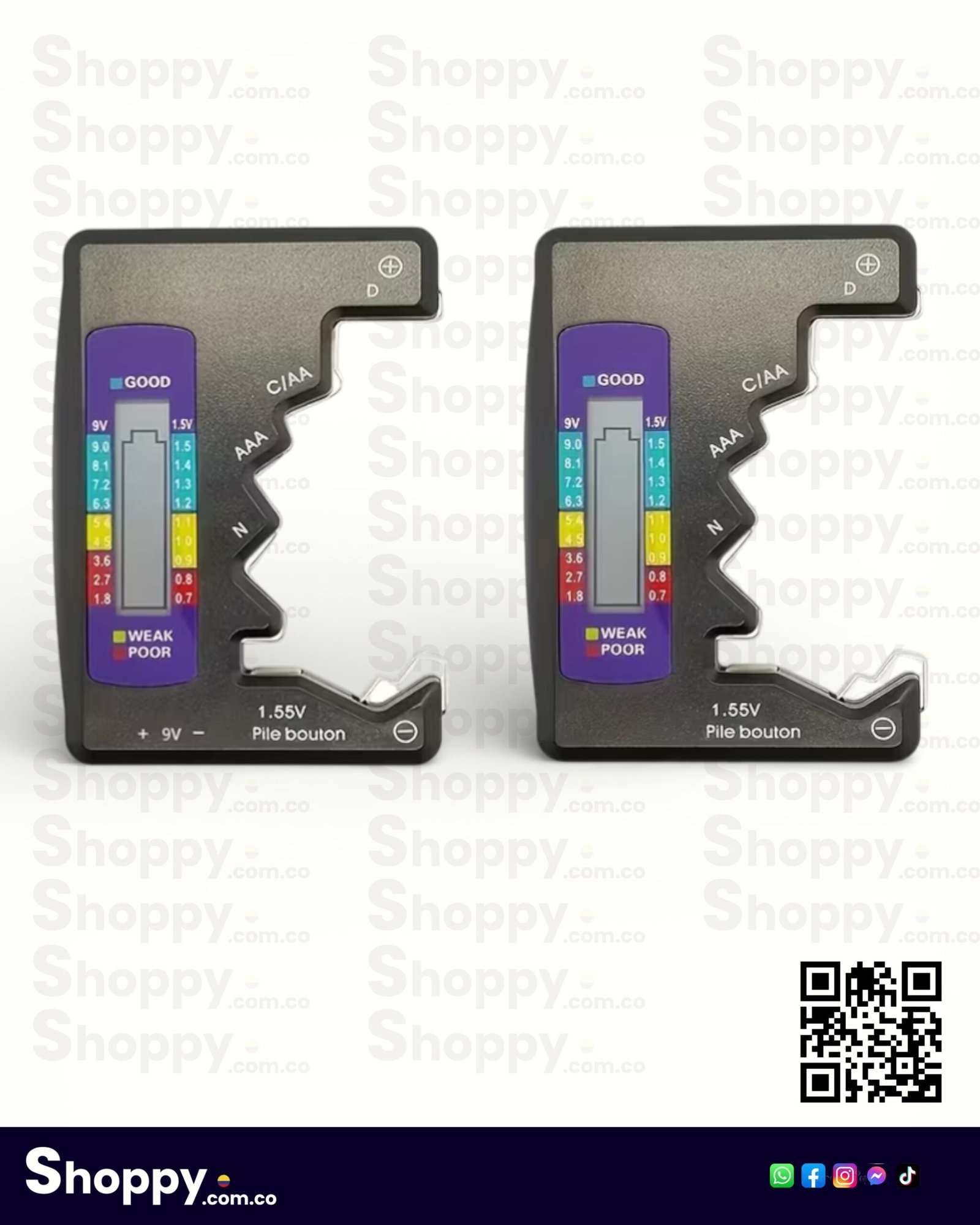 probador de baterías digital universal lcd probador de baterías digital universal lcd