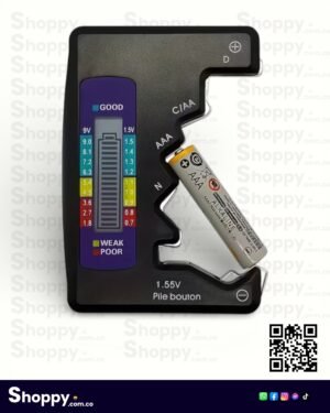 probador de baterías digital universal lcd