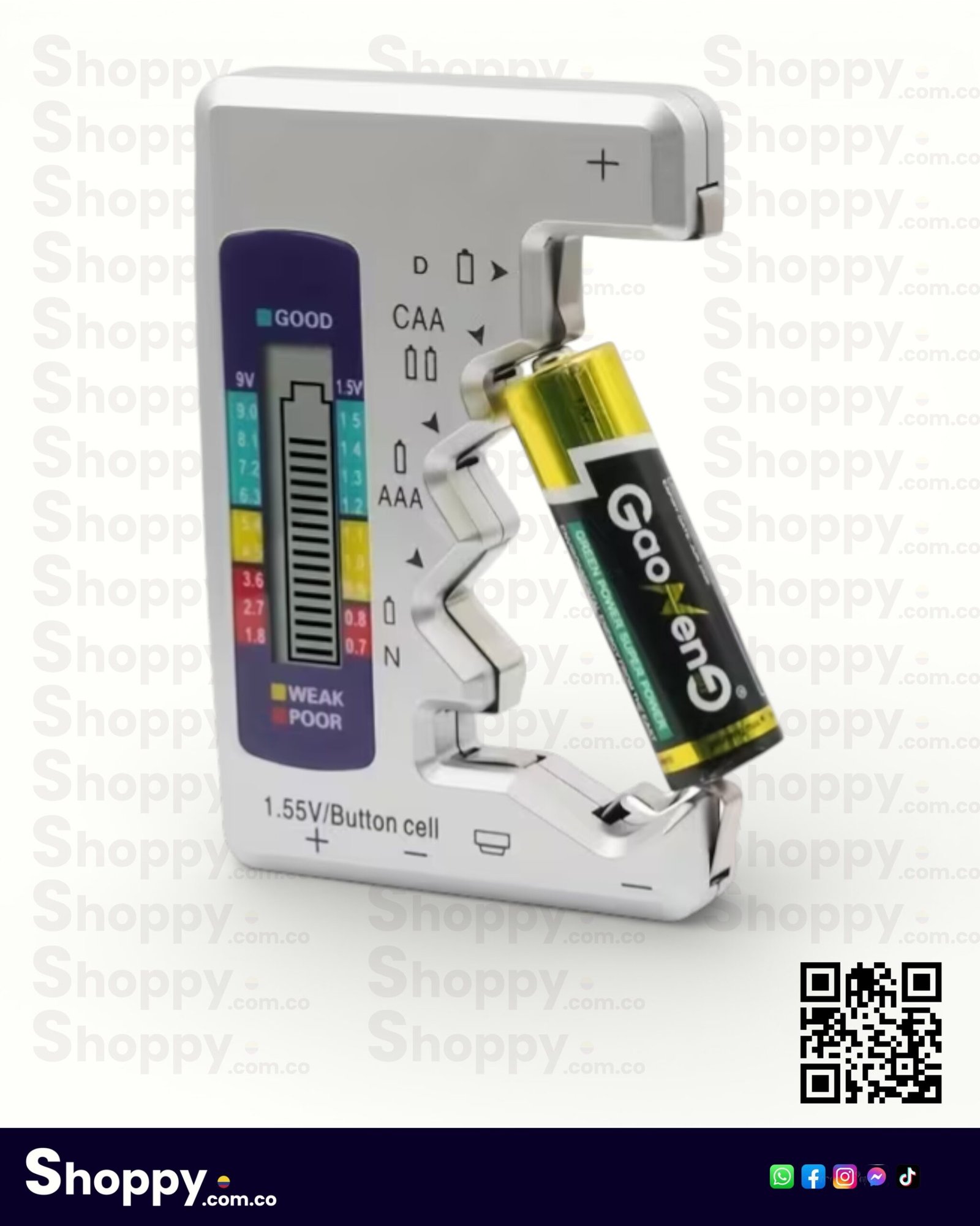 probador de baterías digital universal lcd probador de baterías digital universal lcd