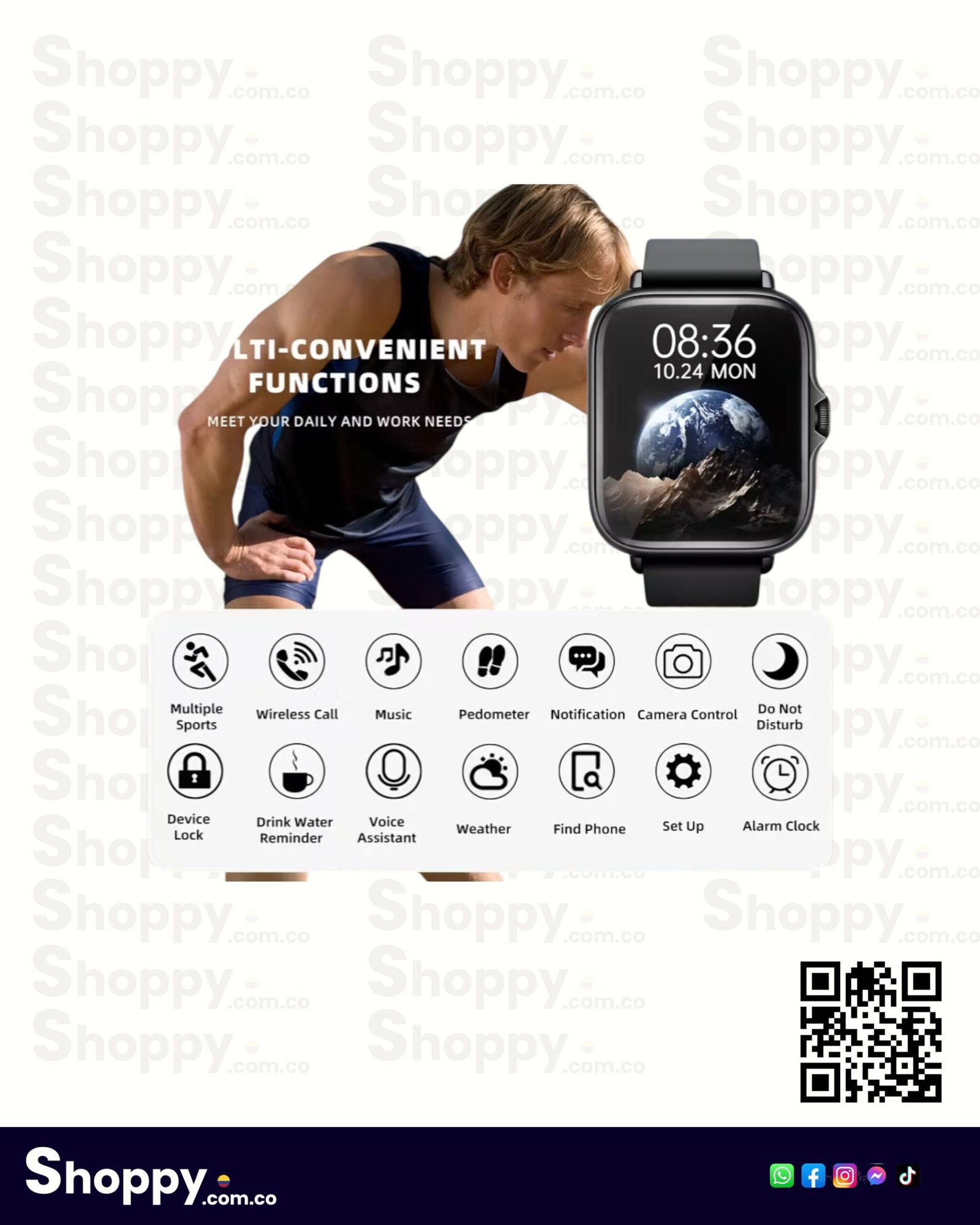 smartwatch desertcat 4.65cm pantalla táctil rosado llamadas, salud y deporte smartwatch desertcat 4.65cm pantalla táctil rosado llamadas, salud y deporte